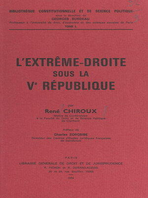 cover image of L'extrême-droite sous la Ve République